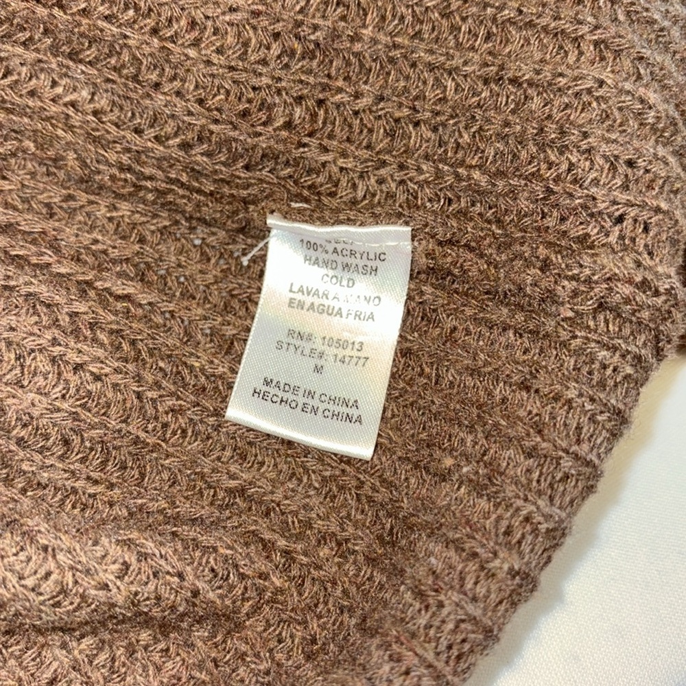 Andree by Unit fisherman’s cardigan sweater drape front pockets size medium - Picture 8 of 8